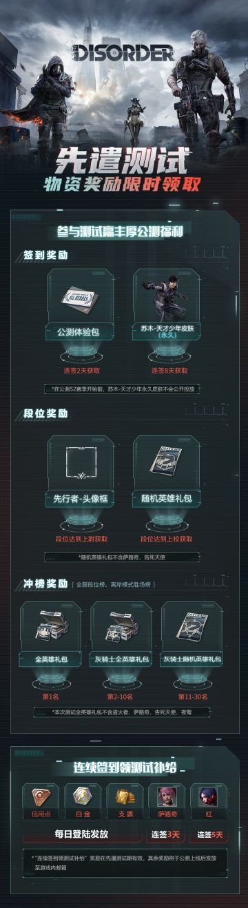 【先遣测试福利情报】