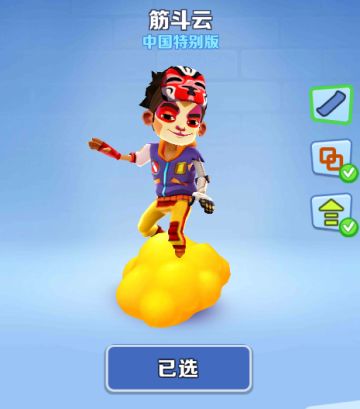 地铁跑酷老孙套装解析