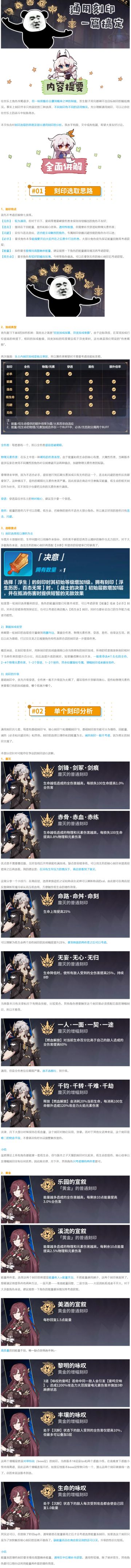 【崩坏3通讯中心】往世乐土丨一篇搞定！通用刻印选取思路详解 ！