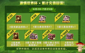 激情世界杯·累计充值回馈