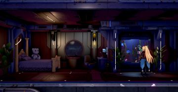 艾尔莎在"飞空舰"上的房间.