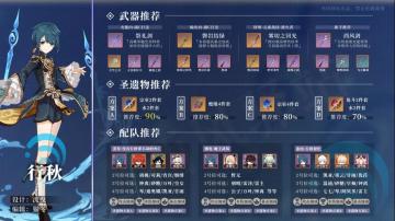 角色攻略|图鉴一览系列——行秋