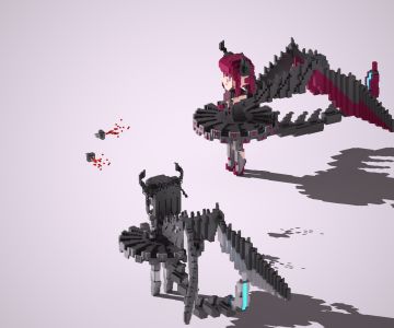 做了2个萌萌的机械龙娘