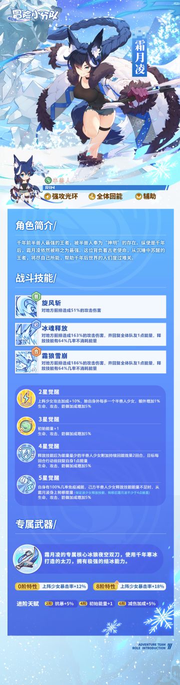 少女档案馆 | 半兽人酋长霜月凌档案介绍