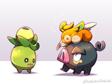 布拨、爱吃豚和迷你芙
#宝可梦朱紫##宝...