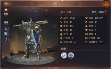 圣堂卫戍营--剑士介绍