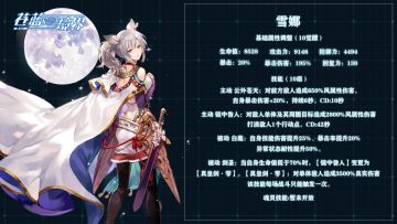 雪娜数值一览