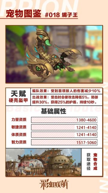 【萌宠图鉴】沙漠之王——蝎子王