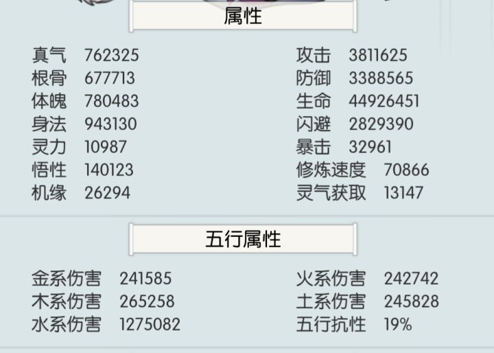 过神鹿了，属性图附上截图