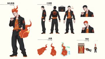 创意居然源于火柴 《非人学园》红孩儿人设原画介绍