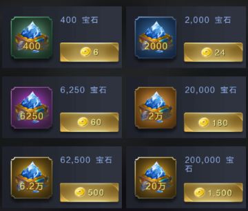 资源宝石的用度获得方法