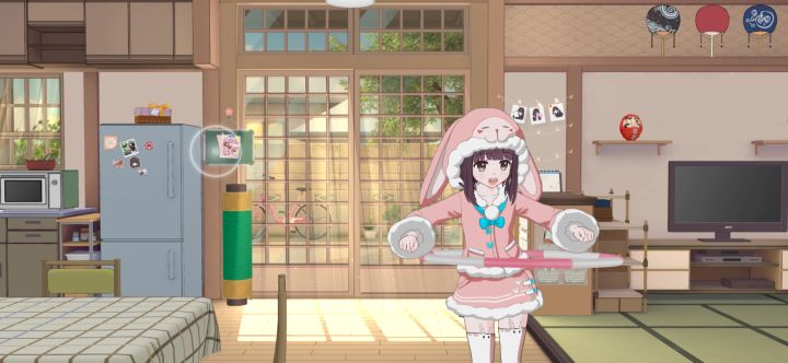 #胡桃嗒啦啦#兔子服第一可爱截图
