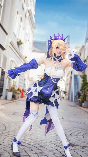 原神-菲谢尔cosplay正片，百变造型带来的召唤