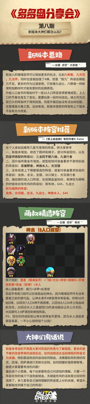 【多多分享会第八期】新版本大神们怎么玩？