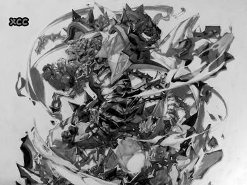 山（临摹）手绘