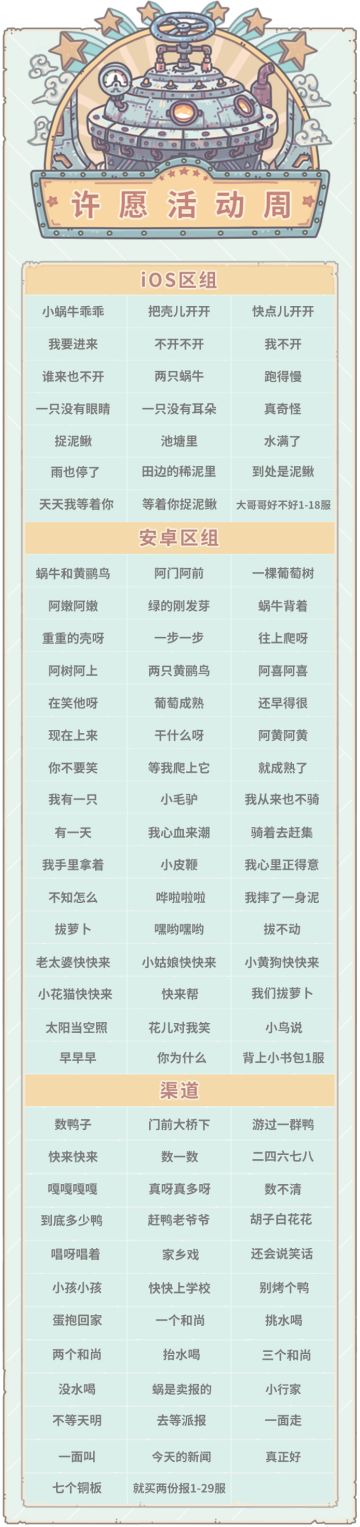 本期活动|0603活动预告，大祈愿之阵开启！
