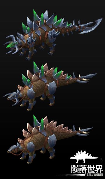 恐龙捕捉后可以强化装备，上一些原画设定~