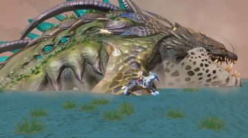 沙峦鲸破沙而出《猎魂觉醒》新太古巨兽今日狩猎解禁！