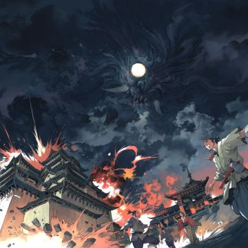 进入胧的世界，成为和霸王丸一样的英雄