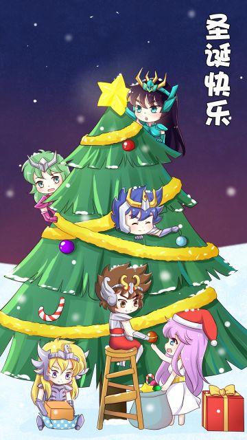 圣域初雪，圣斗士与你共庆圣诞