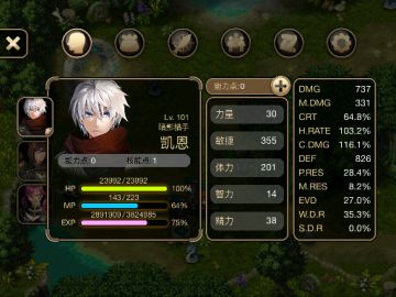 艾诺迪亚4，面板属性