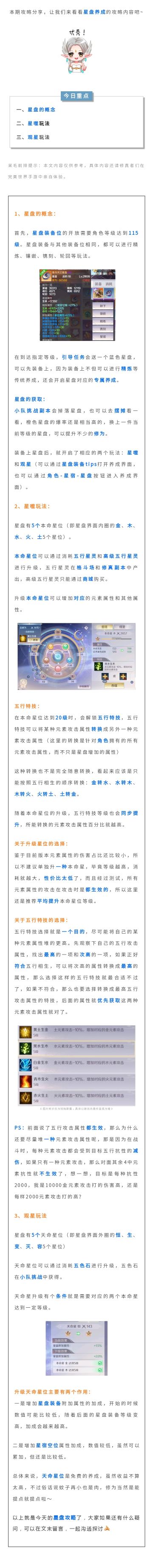 【星盘养成攻略】升级星位&五行特技怎么选？解读星盘实战配置！