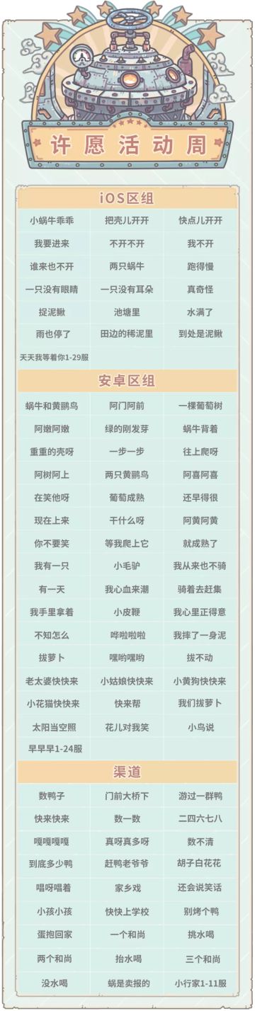本期活动|0903活动预告，大祈愿之阵开启！