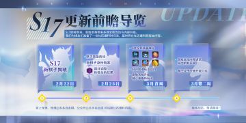 新版本爆料丨S17更新前瞻导览