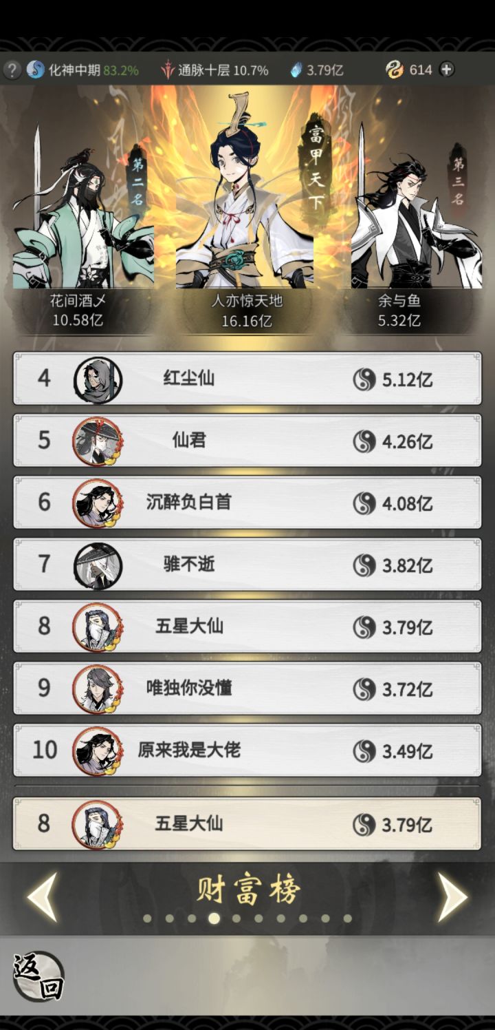 有钱是多么寂寞。截图