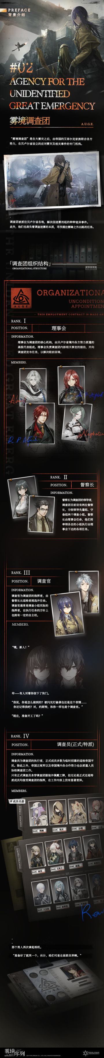 世界观介绍②：雾境调查团