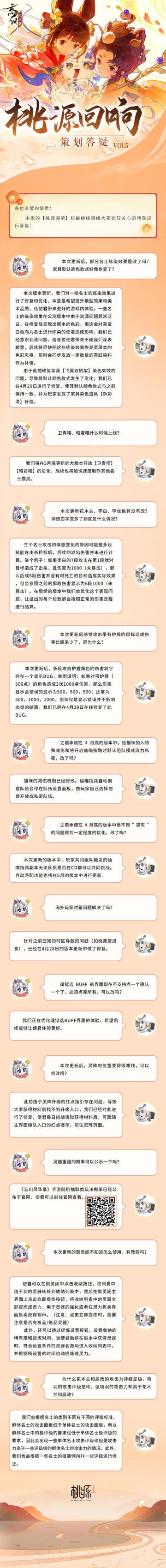 【忘川风华录】策划答疑VOL5