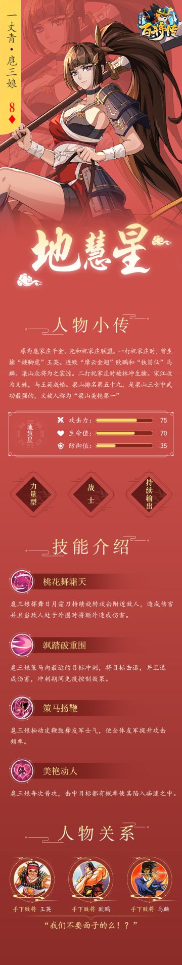 扈三娘技能介绍｜梁山第一女将