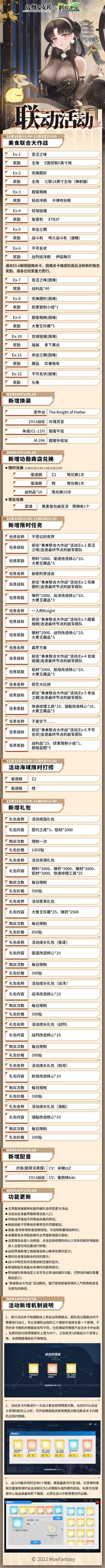 【舰R】[活动][攻略]料理次元联动活动——美食联合大作战 攻略合集