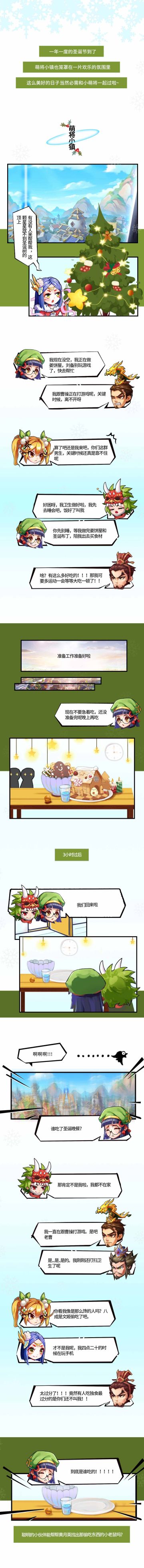 竞猜有礼 |《萌将风云》小镇趣事：是谁偷吃了圣诞晚餐？！！