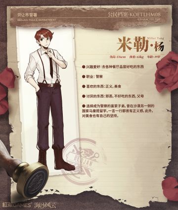 【公民档案 - KOETLHM 08】警界新人 米勒·杨