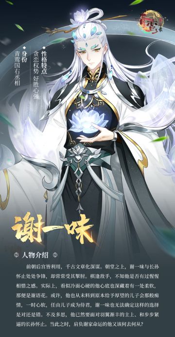 《青鸾繁华录》人物档案——谢一味