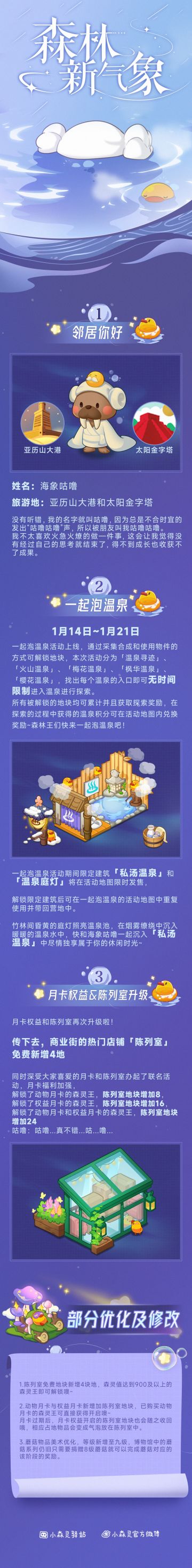 小森灵本期更新公告丨咕噜在温泉里咕噜咕噜~