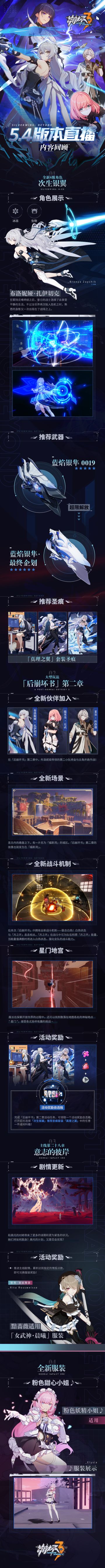 直播回顾 | 5.4版本「彼岸银翼」直播内容一览（已开奖）