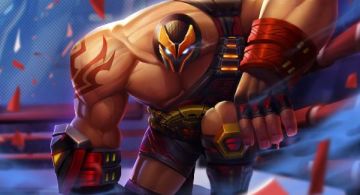 【新皮肤爆光】在疯狂中燃烧，部落勇士-安德努