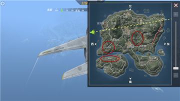 绿地上方从左到右航线降落点选点分析及点位推荐