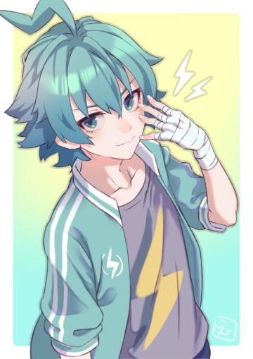 #角虫的腿部挂件#电量和元气也要充满的一天！（来源：@こむ）