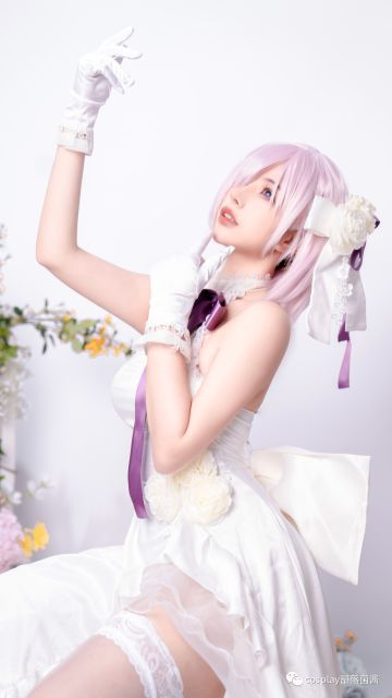 ​cos：fgo玛修cos正片@傻猪凡，腿长得新娘魅力难挡