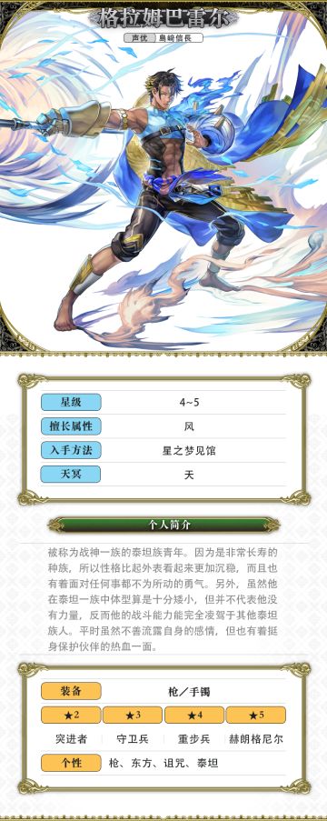 【人物攻略】格拉姆巴雷尔