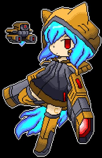 元气骑士娘化像素画