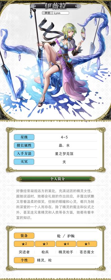 【人物攻略】伊薇拉