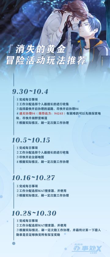 消失的黄金—冒险活动玩法推荐