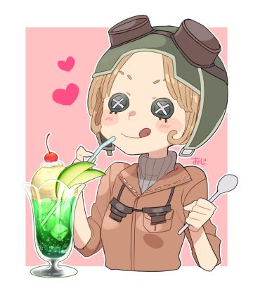 #角虫的腿部挂件# 果然小长假之后就要用圣代治愈自己啊（源：P站@おじさん）
