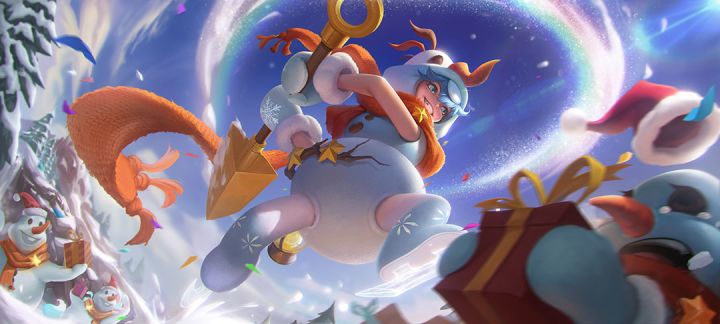 圣诞节新皮肤爆料丨残影·雪原童趣：雪球雪球，越滚越大，不滚就化截图