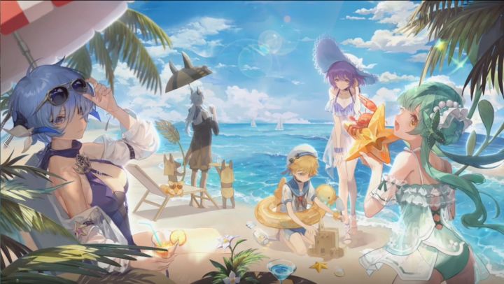 阿克夏情报局 | 《幻书启世录》【夏日航行】版本PV|阳光、沙滩、西瓜，开启海岛度假模式！截图