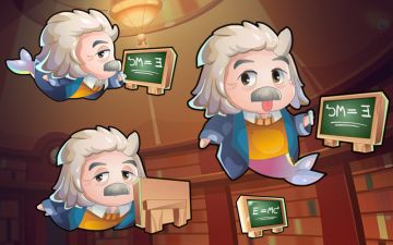 名人名画---物理巨匠爱因斯坦